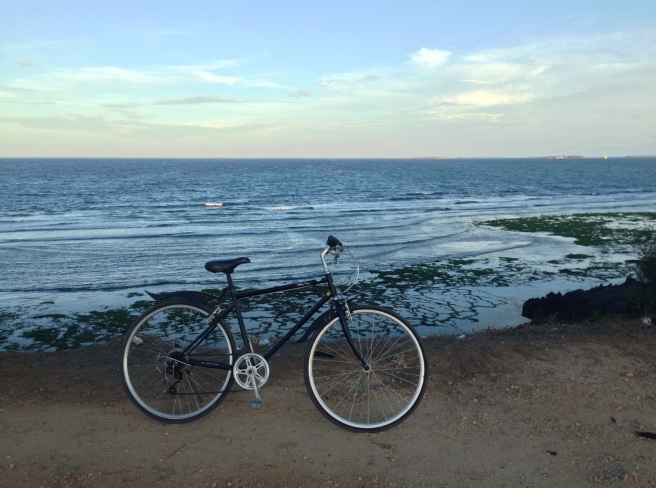 A solo Friday night bike ride at Coco Beach, Dar es Salaam